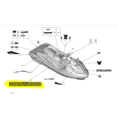 SEADOO HULL DECAL RIGHT