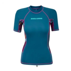 Kortermet rashguard dame