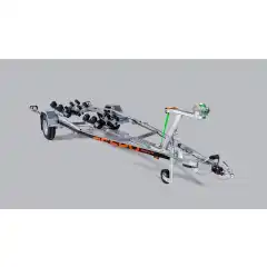 Innovativ Multiroller-henger med selvregulerende ruller som sikrer jevn og trygg gang p&aring; hengeren under b&aring;topptak og utsetting. Hengeren har en solid varmgalvanisert og helsveiset st&aring;lramme.<br />
Skjermer og andre komponenter er I h&oslash;ykvalitetsst&aring;l med belegg i Magnelis&reg;, som er 3 ganger mer motstandsdyktig mot korrosjon enn vanlig st&aring;l som brukes.<br />
Alle st&oslash;rre hengerene i MR serien har justerbare akslinger som kan flyttes slik at kulevekten kan justeres og tilpasses.