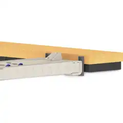 SLX Floating Pin / C-Channel tilkoblingssystem lar deg koble SLX5 og SLX6 PWC-docker til de fleste flytebrygger ved &aring; bruke SLX-monteringsskinnene.