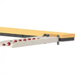 Denne universelle galvaniserte c-kanal (for alle Apex og Sport Series Jetski-porter) tilkoblingsbraketten gir en enkel montering til andre flytebrygger og strukturer.