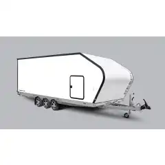 V&aring;r st&oslash;rste bilhenger! Det innovative, aerodynamiske designet reduserer drivstofforbruket og gir ekstra plass innvendig. Rammen er varmgalvanisert og sv&aelig;rt robust. Hengeren er sv&aelig;rt godt egnet til transport av ulike kj&oslash;ret&oslash;y&mdash;biler, sn&oslash;scootere, motorsykler, ATV-er, UTV-er og mer. For eksempel kan den enkelt romme opptil seks sn&oslash;scootere! Den kan ogs&aring; utstyres med et bredt utvalg av tilbeh&oslash;r!