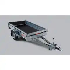 Kraftige hengsler og mulighet for masse ekstrautstyr som for eksempel ekstra karmsett og reservehjulsholder. Denne modellen har manuell tipp som forenkler av og p&aring;lessing av f.eks gressklipper og ATV. Bakkarmen er finerkledd og kan brukes som kj&oslash;relem. Denne hengeren har 1200kg totalvekt og er med brems. Skrutipp eller gassdemper kan f&aring;s som tilleggsutstyr til tippfunksjonen.