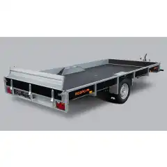 En oppgradert modell av v&aring;r Inline-serie! N&aring; med flere nye funksjoner som et avansert elektrisk system med koblingsboks, en avtakbar spiral tilhengerkabel, LED-lys og tre ekstra surrefester. De lave sidekarmene gir enkel tilgang, mens den robuste rammen er helsveiset og varmgalvanisert. Hengeren er ogs&aring; klargjort for Tempo 100 og kan bestilles med aluminiums hardtop (sp&oslash;r din forhandler). Perfekt for transport av sn&oslash;scootere, ATV-er og andre sm&aring; kj&oslash;ret&oslash;y!