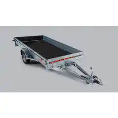 Denne hengeren brukes ofte til transport av mindre kj&oslash;ret&oslash;y, som sn&oslash;scootere, takket v&aelig;re sin praktiske st&oslash;rrelse og allsidige egenskaper. Den er utstyrt med en tippeskrue, som gj&oslash;r lasting og lossing enda enklere og mer effektivt. Hengeren har en utrolig sterk og robust ramme som er varmgalvanisert. Sidekarmer og skjermer er laget av h&oslash;ykvalitetsst&aring;l med belegg i Magnelis&reg;, som er tre ganger mer motstandsdyktig mot korrosjon enn vanlig st&aring;l.