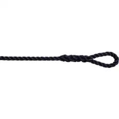 Fort&oslash;yningsline i 3-sl&aring;tt polyester. Ferdig spleiset &oslash;ye i den ene enden for enkel innfesting til b&aring;ten. Leveres i hvit og marinebl&aring; farge, og i flere forskjellige lengeder og dimensjoner. Tauet er produsert i Thailand og er av god kvalitet.