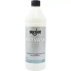 Seajet B&aring;tvask Ekstra er et konsentrert rengj&oslash;ringsmiddel som meget effektivt fjerner smuss og belegg p&aring; plast og aluminiumsflater. Egner seg ogs&aring; ypperlig til biler, campingvogner og plastm&oslash;bler.<br />
<br />
B&aring;tvask Extra anbefales til bruk f&oslash;r og etter sesongen. For reglemessig vask anbefaler vi Seajet B&aring;tvask m/voks (prod.nr. 1092201)<br />
<br />
<b>Bruksanvisning:</b><br />
Spyl f&oslash;rst med rent vann. Bland 2-3 kapsler per liter vann i en b&oslash;tte. Vask med svamp eller b&oslash;rste. Spyl igjen med rent vann. Ved sv&aelig;rt skitne flater kan behandlingen gjentas. OBS: Produktet m&aring; ikke t&oslash;rke p&aring; lakkerte eller malte flater.<br />
<br />
<b>Mer info:</b><br />
<a href="https://webserver.flak.no/vbilder/1092200_etikett.pdf" target="_blank">- Flaskens etikett</a><br />
 