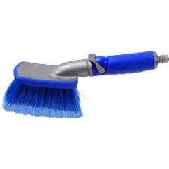 Vaskeb&oslash;rste med ekstra myke b&oslash;rsteh&aring;r. Solid utf&oslash;relse med gummibelagt h&aring;ndtak. Gummikant p&aring; b&oslash;rstehodet beskytter gelcoate og lakk mot riper.<br />
<br />
- AV/P&Aring; bryter som enkelt betjenes med tommelfingeren<br />
- Lengde 31 cm<br />
- St&oslash;rrelse 8x11 cm<br />
 