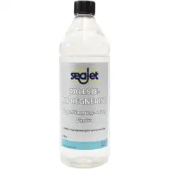 Seajet Kalesjeimpregnering er et silikonbasert impregneringsmiddel til tekstiler. Det gir bedre vannavvisning, og gj&oslash;r det lettere &aring; spyle fugleskitt bort fra kalesjen. Produktet fungerer godt til alle typer grove tekstiler som lavvoduk, ryggsekker, og markiser.<br />
<br />
F&oslash;r du bruker kalesjeimpregnering, anbefales det &aring; ta en grundig vask av kalesjen med Seajet Kalesjevask. Deretter p&aring;f&oslash;res kalesjeimpregnering med svamp, pensel eller spr&oslash;yte.<br />
<br />
<b>Bruksanvisning:</b><br />
Innholdet rekker til ca 3-4 m2, avhengig av materialets tykkelse og absorberingsevne. For t&oslash;y med ekstra stor absorberingsevne, kan innholdet spes ut med White Spirit. Stryk Seajet kalesjeimpregnering p&aring; det rene og t&oslash;rre tekstilet med pensel eller myk b&oslash;rste. Man kan ogs&aring; rulle p&aring; eller sprute p&aring; impregneringen. Hele tekstilet skal behandles. Impregneringen b&oslash;r helst foreg&aring; p&aring; et varmt sted. La det behandlede tekstilet t&oslash;rke fullstendig/helt, gjerne i solen, f&oslash;r det brukes/anv&auml;nds. NB! M&aring; ikke komme p&aring; plastvinduer da disse kan bli &oslash;delagt.<br />
<br />
<b>Mer info:</b><br />
<a href="https://webserver.flak.no/vbilder/1092203_etikett.pdf" target="_blank">- Flaskens etikett</a>