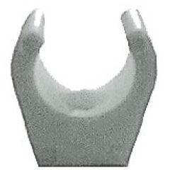 Klips plastikk 15 MM Hvit