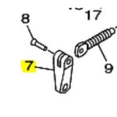 HANDLE, TRANSOM CLAMP