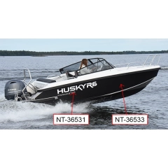 HUSKY R6 LOGO HULL GRAPHICS, WHITE (NT-36531)