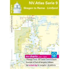 Kart kombi Atlas Serie 9 Skagen til Rømø-Limfjord