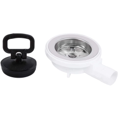 Avløp komplett 22 mm hvit