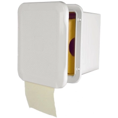 Boks for toalettpapirholder, hvit