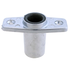 1852 Holder alu. nedfelbar, m/lås og tett bunn blank