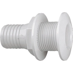 Skroggjennomføring nylon hvit