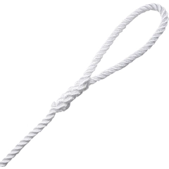 Robline 3-slått fortøyningsline hvit